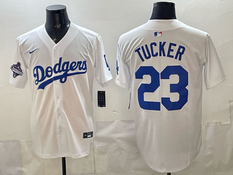 Men 2026 Los Angeles Dodgers #23 Tucker White Game Nike MLB Jersey style 002->chicago cubs->MLB Jersey